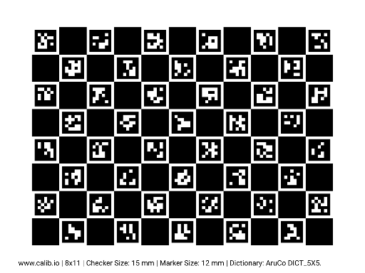 Exemple de tableau ChArUco
